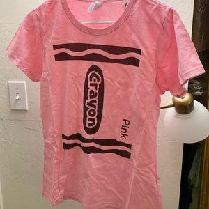 Crayon tshirt pink for Halloween